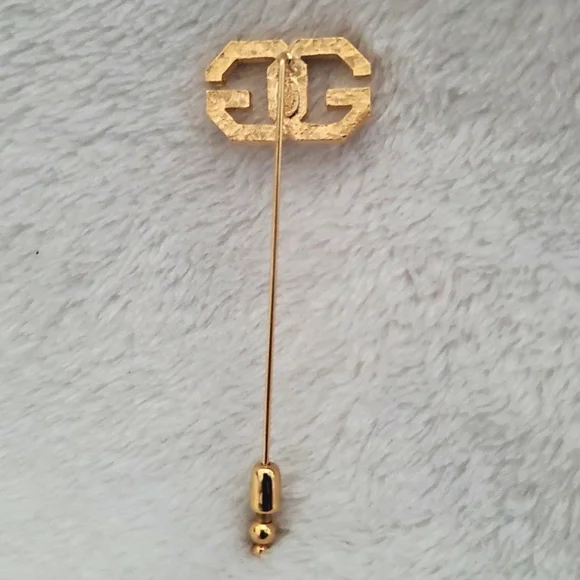 Vintage Givenchy Double G Stick Pin - Picture 2 of 8